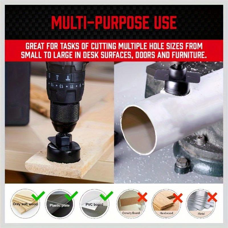 19-piece Hole Saw Kit, Hole Saw Set With Red Case Include 13pcs 3/4"-6"(19-152mm) Saw Blades, 2pcs Mandrels, 2pcs Drill Bits