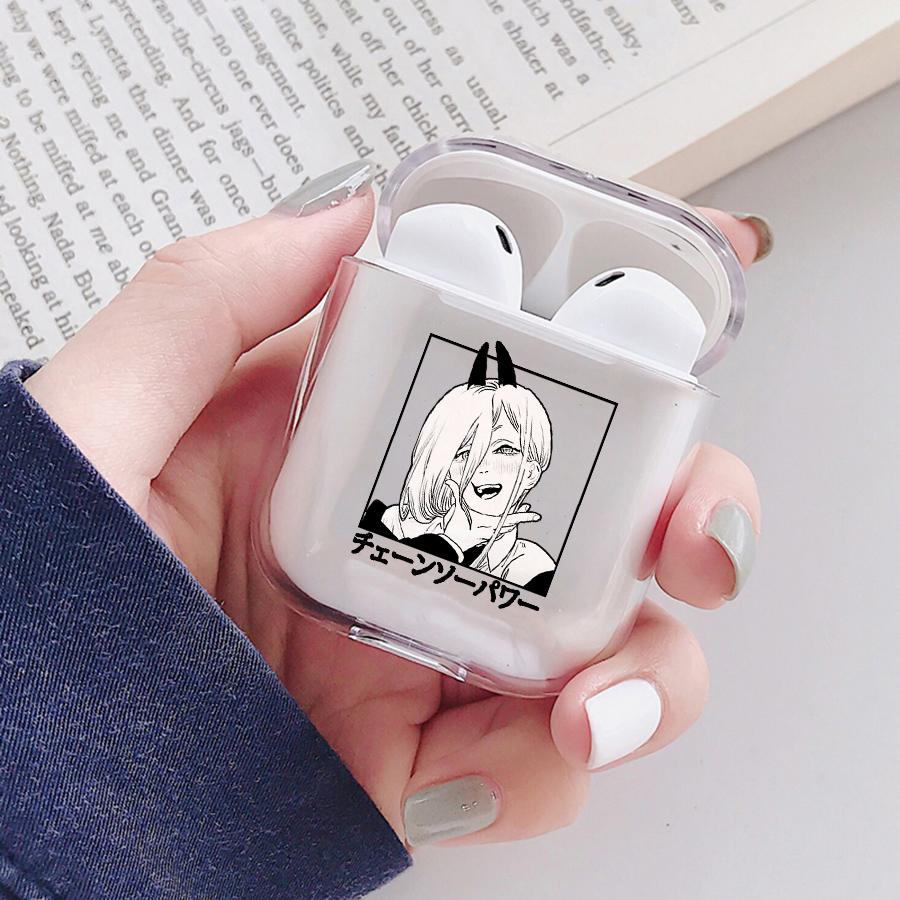 Anime Denji Chainsaw Man Soft Protector Cover Box für Apple Airpods 1 2 3 Pro Transparente Pochita Makima AirPods Hülle