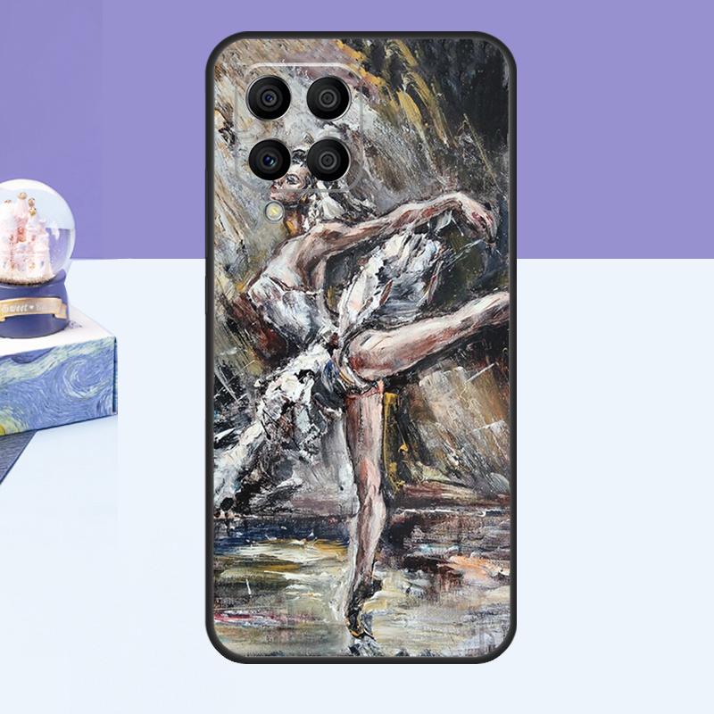 Swan Dance Ballet Case For Samsung Galaxy M52 M32 M12 M21 M15 M55 M56 M36 M16 M06 M13 M33 M53 M14 M34 M54 M31
