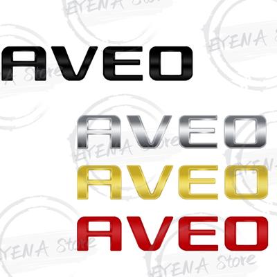 For Aveo Lettering Metal Badge Stickers Car Rear Trunk Emblem Decoration Car Styling