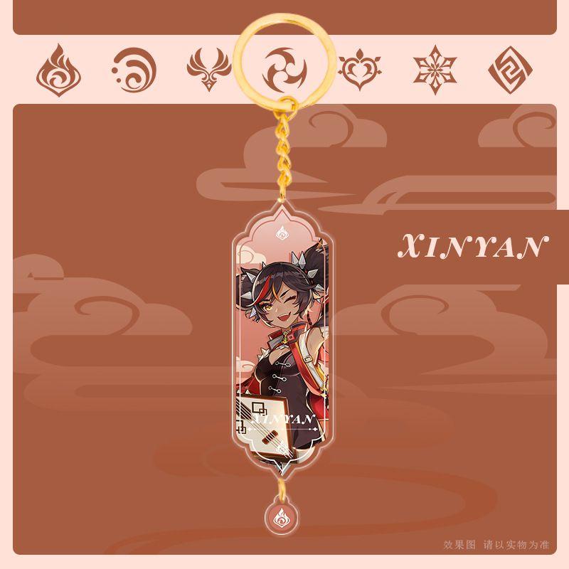 Genshin Impact Acrylic Double Sided Keychain Cartoon Keychains