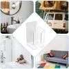 AEE4-Electric Razor Wall Mount Holder Acrylic Shaver Holder Razor Hanger Shaver Organizer B