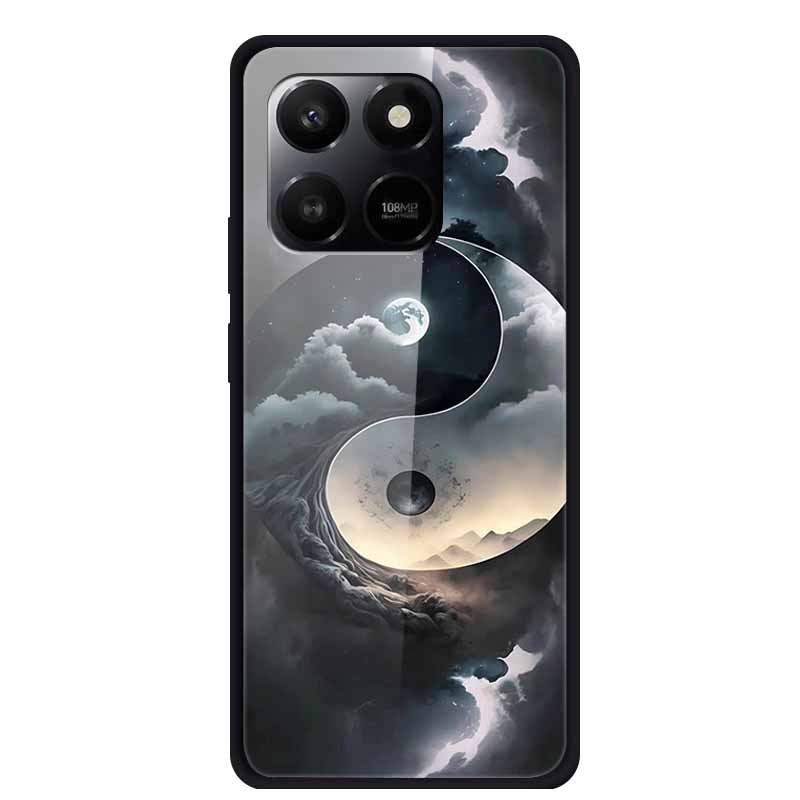 Glass Case For Honor X7d Play 10T 5G Case Soft Bumper Hard Tempered Glass Back Cover For Honor 400 Smart 2025 Phone Cases Fundas