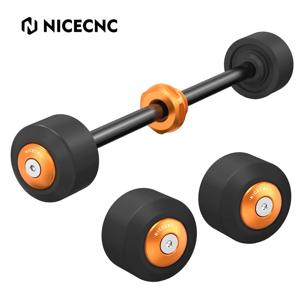 For 2025 KTM 390 Adventure R/X Motorcycle Falling Protection Front/Rear Wheel Axle Sliders for KTM 390 Duke 250 Duke 2024-2025