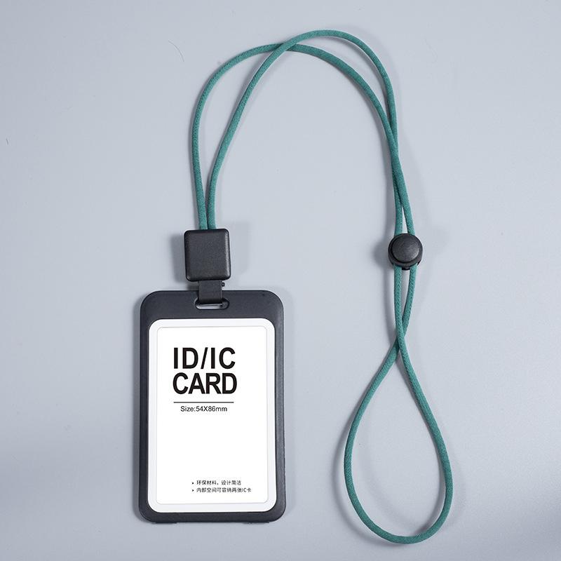 Portable Retractable Lanyard Card Sleeve Clear Simple Card Case With Retractable Reel Transparent Identification Card Holder