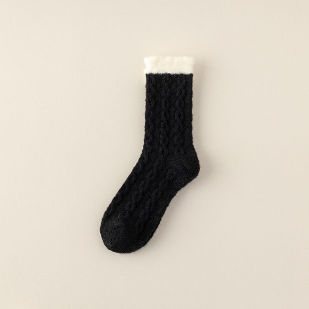 Fluffy Mid-Tube Socks Plush and Thickened Cozy Slipper Socks New Fuzzy Socks