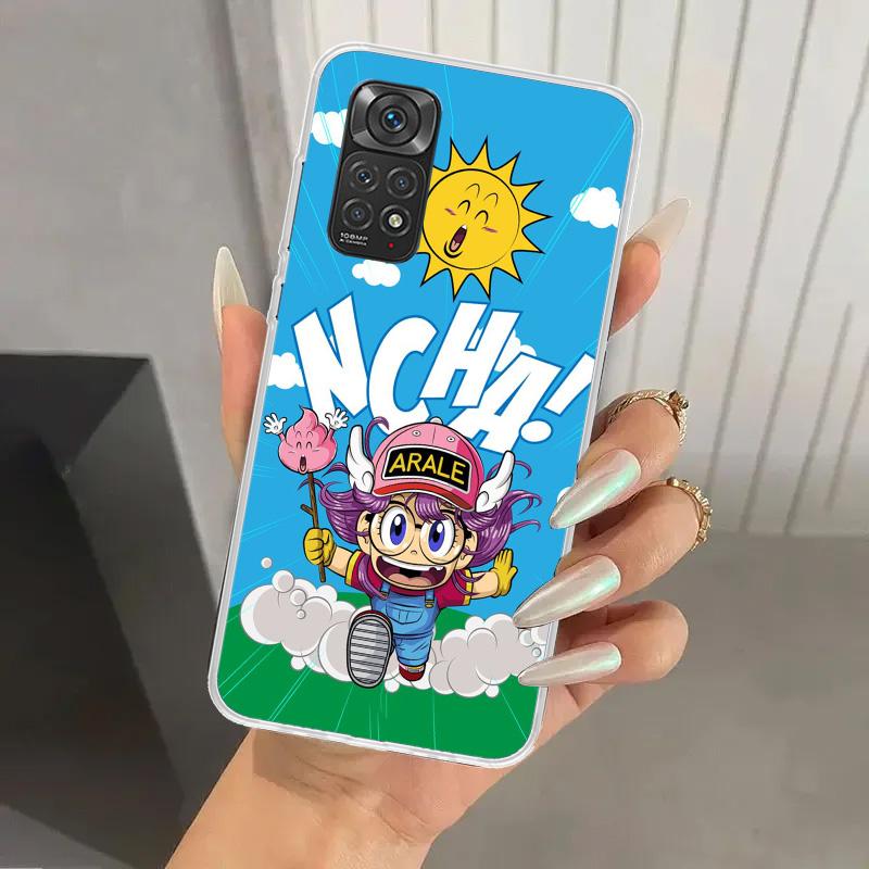 Dr Slump Arale Anime Phone Case for Xiaomi Redmi Note 15 14 14S 13 12S 12 Pro 11S 11 Plus 11T 11E 10S Soft Funda Print Shell Red