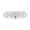 2Pcs Set 316 Stainless Steel Boat Hinges 66 * 30mm Silver Marine Hinges Stamping Cabinet 180 Degree Turn Door Hinges