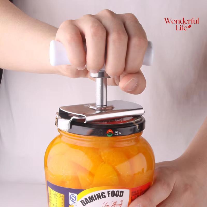 Adjustable Multi-function Bottle Cap Opener Stainless Steel Lids Off Jar Opener Labor-saving Screw Can Opener for Kitchen Gadget
