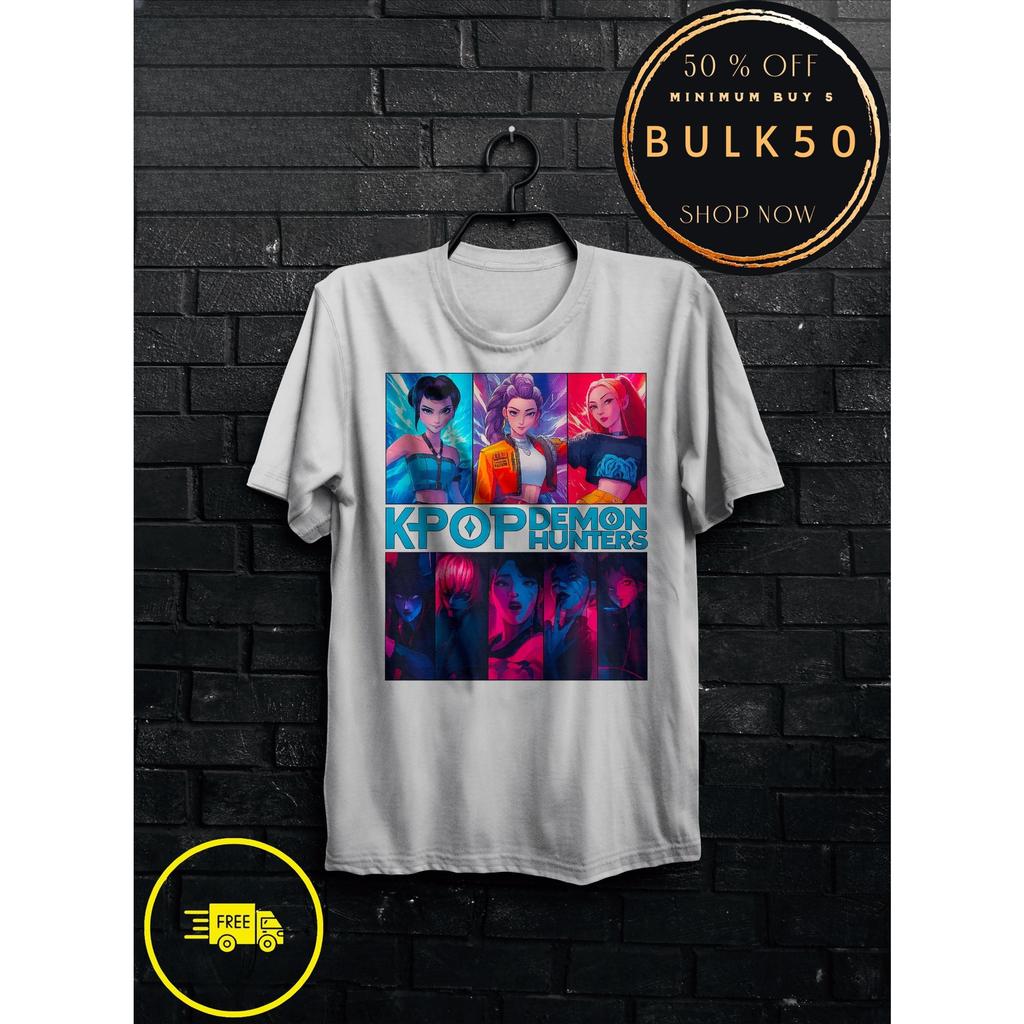 Anime K-Pop Demon Hunters T-shirt Harajuku O-neck Casual Shirt Gift Summer T-Shirt for Men Graphic Y2k Football T Shirts