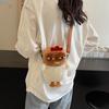 X7XC Fun and Portable Chicken Plush Coin Crossbody Purse Daily Use Money Bag A Unique Gift for Teens and Kids