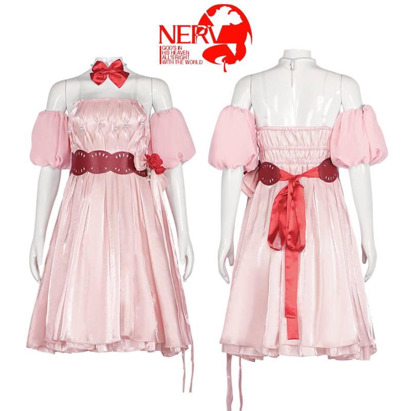 New Century Evangelion Asuka Langley Cosplay Costume By Xingzhiyuan Floral Pink Dress Set