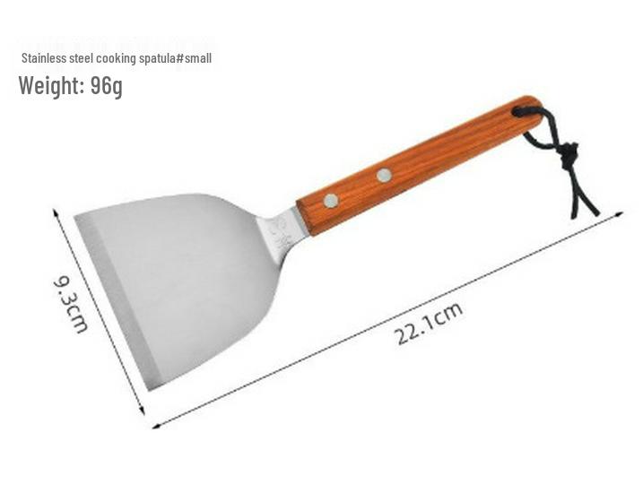 

Скидка для новичков: Нержавеющая сталь Лопатка для жарки с деревянной ручкой - Корейская Теппаньяки и Вок