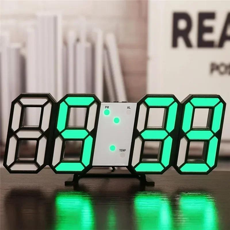 Ceas de Perete Digital Ceasuri de Birou Alarmă Electronică Decor Modern pentru Casă pentru Decor Dormitor Interior Ceasuri de Masă cu LED Living