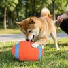 Latex Rugby Spielzeug Ovale Form Haustier Spielzeug Interaktives Spiel Quietscheball Für Katzen