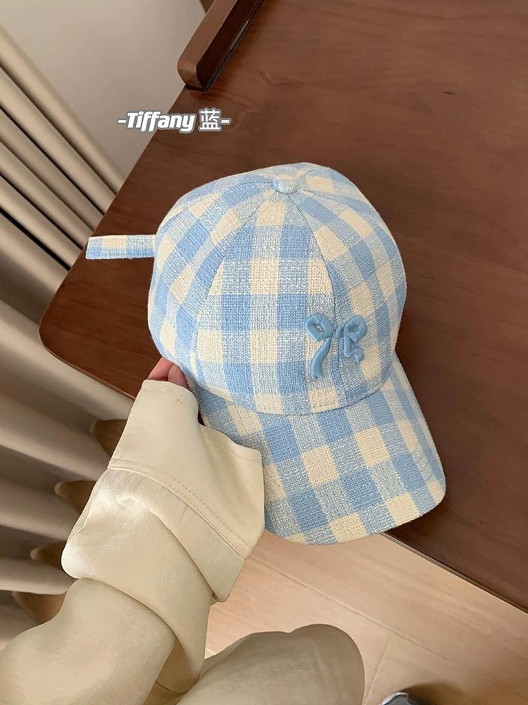 Butterfly Knot Denim Baseball Cap With Sun Protection For Casual Women