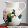 Hand-painted Peony Ceramic Vase for Hydroponic Flower Arrangement