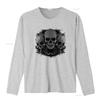 Gothic Skulls Biker Motorcycle Motorbike Unisexs Cotton T Shirt Top vintage Washed streetwear Soft Breathable fashion Casual