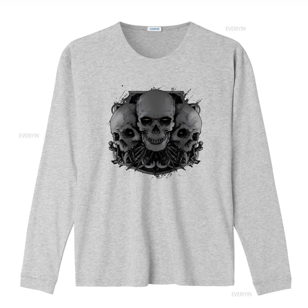 Gothic Skulls Biker Motorcycle Motorbike Unisexs Cotton T Shirt Top vintage Washed streetwear Soft Breathable fashion Casual