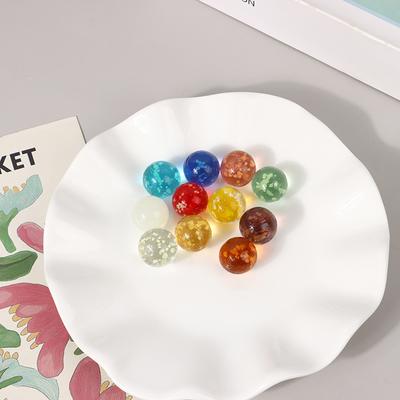 5 Stück 1,6 mm leuchtende Glaskugeln, Glasmurmeln, bunt sortiert, im Dunkeln leuchtende Murmeln, Flipper für Kinder, Murmelspiele