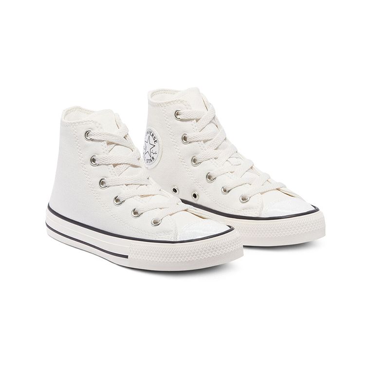 Converse Chuck Taylor All Star High Top Canvas Shoes Kids Sneakers Off-White 670697C