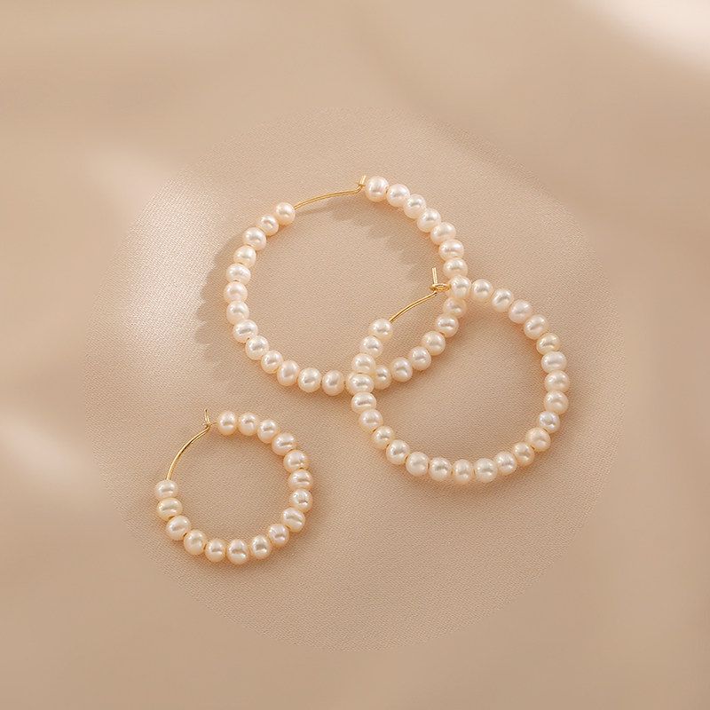 Fashion Elegance Retro Female Pearl Personal Influencer Circle