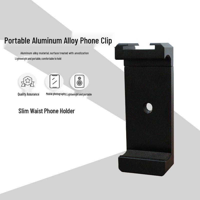 

L-Shaped Metal Camera Bracket with Mobile Phone Clip for A7M4/A7R3/A7M5 Mirrorless Models