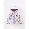 Malwee Children's Fleece Jacket Autumn and Winter New European and American Style Hooded Little Girl Zipper Shirt Girls' Top