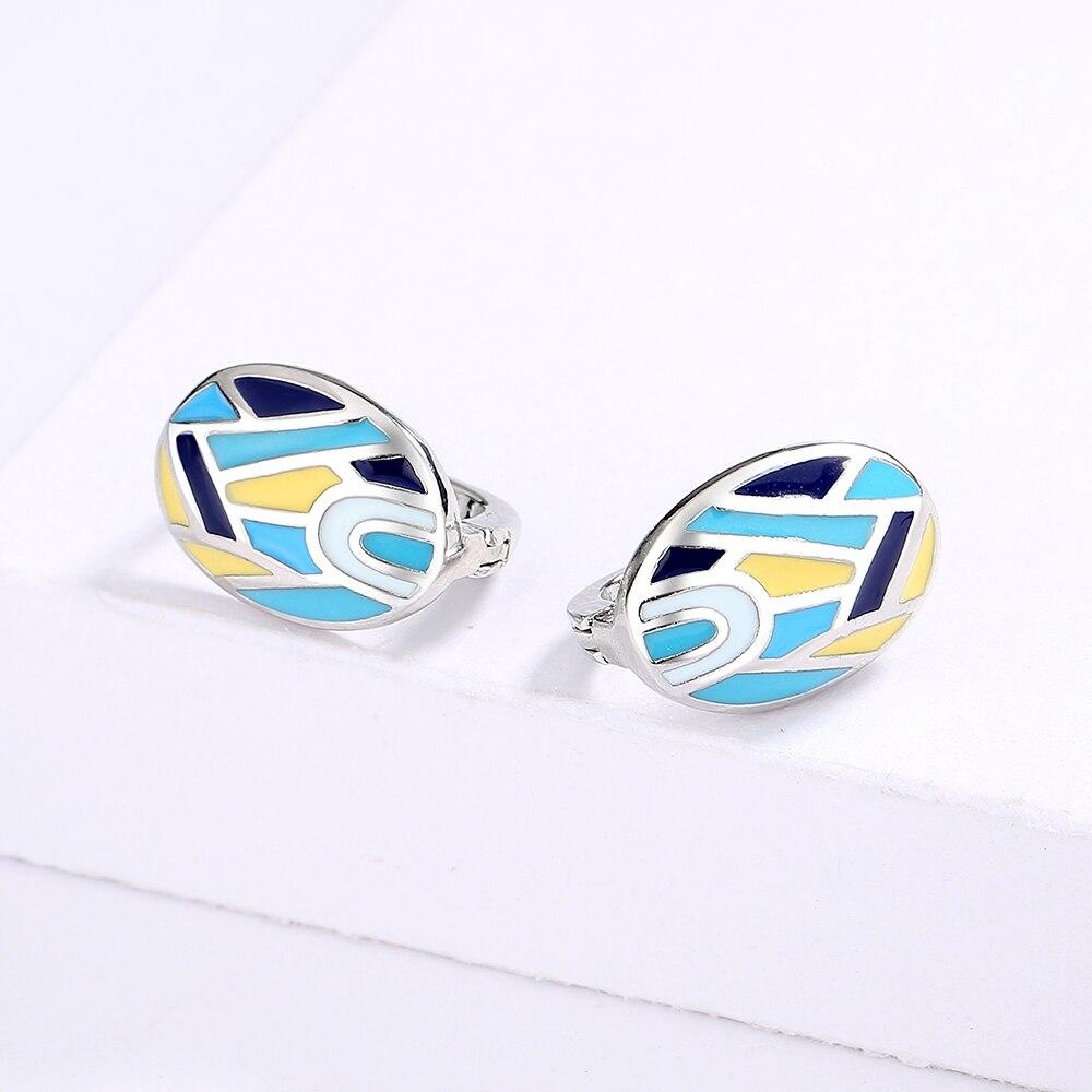 Classic Earrings for Women's Simple Drop Earrings Irregular Color Enamel Jewelry Fashion Wedding Bridal Earrings Party