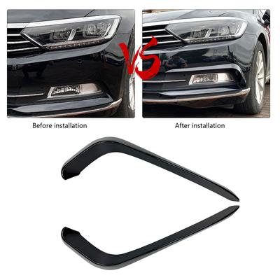 Goramsay 2 Stuks Auto Voorbumper Mistlamp Lamp Strip ABS Auto Styling Decoratie Trim Voor VW Passat Variant B8