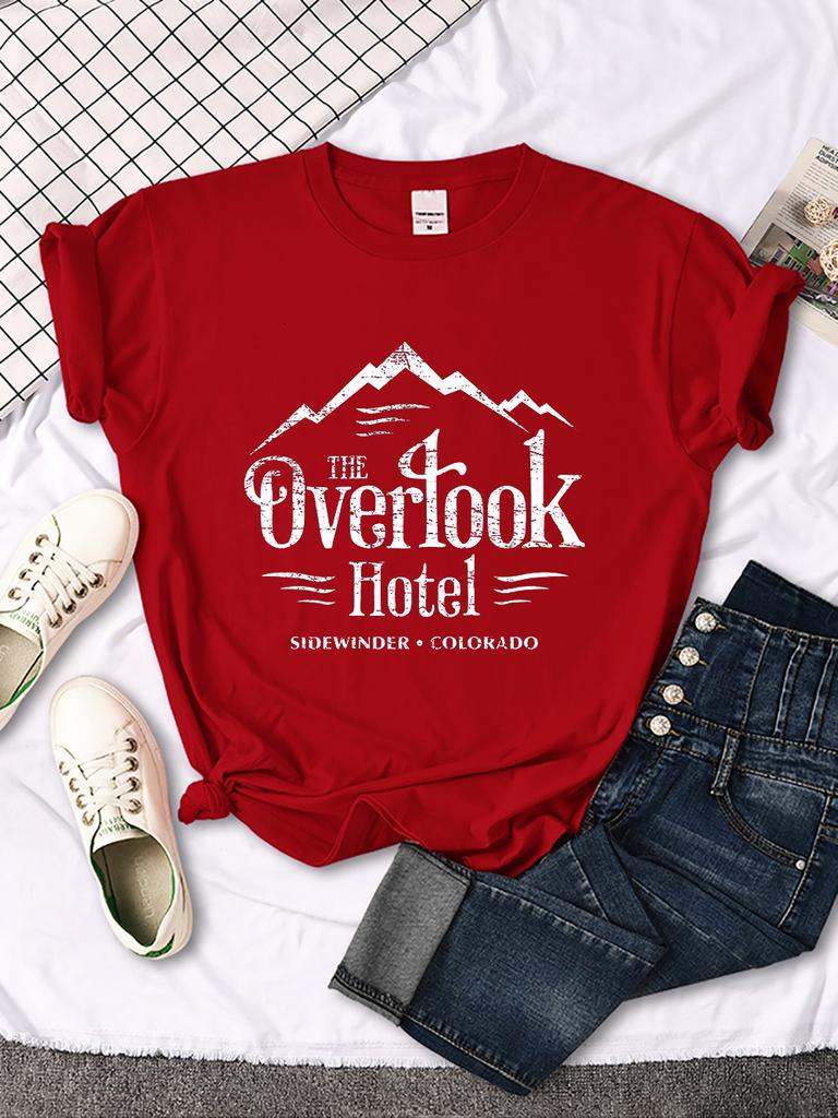 Das Overlook Hotel The Shining Y2K-Stil Damen-T-Shirt Cooles Mode-Top Atmungsaktive Freizeitkleidung Sommer All-Match Damen-Tee