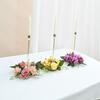 Simulated Candle Rings Wreaths European Style Fake Rose Flower Artificial Flowers  Table Decoration