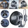 12V-24V 5W Car Fan Large Wind Three Speed Control Light Portable Suction Cup Single Head USB Interface Car Fan Car Accessories