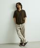 ONNHANS Open Collar Short Sleeve Knit_Dark Khaki