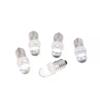 5Pcs LED E10 DC3V 5V 6V 12V 24V Screw Bulb Warning Signal Bulb E10 Instrumentation Bulb Indicator White Auto Interior Light