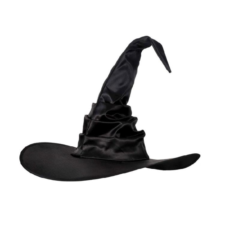 2Pcs Halloween Witch Costume Accessories Set Wizard Hat Witches Hat with Witch Cloak Cape Set for Womens Girls