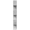 Vidaxl Regał Przegroda, 6 Poziomów, Szarość Betonu, 70X24X193 Cm
