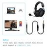 Replacement 2 Meters Audio Aux Cable for HyperX Cloud Alpha and Cloud Mix headsets with Inline Mute & Volume Control(TPE Brushed)
