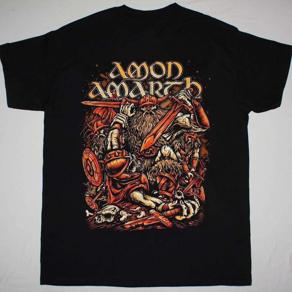 

Amon Amarth T- Shirt Short Sleeve Cotton Black Men Full Size S to 5XL BE2144 Unisex T-Shirt XL