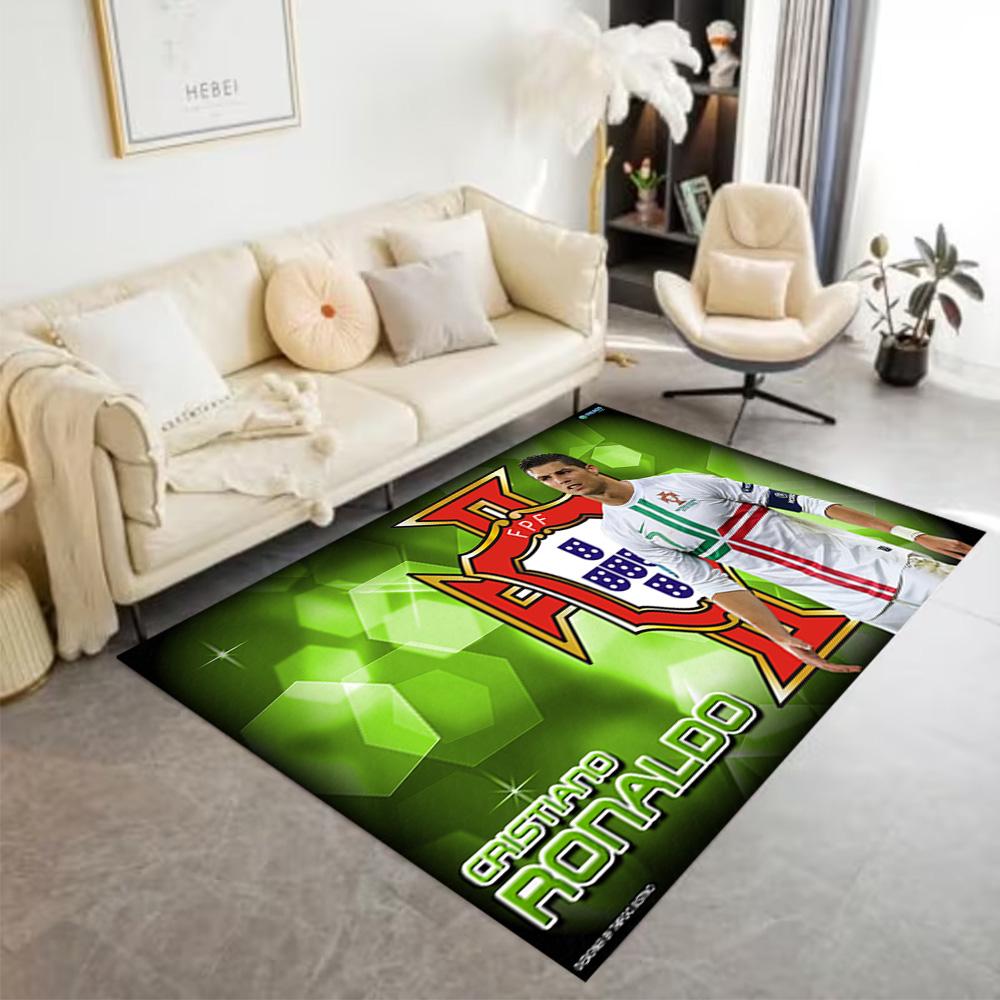 Ronaldo's Soccer Legend Floor Mat Design for Game Room Decorate room Dormitory Foyer Antislip Carpet Decorate Offices