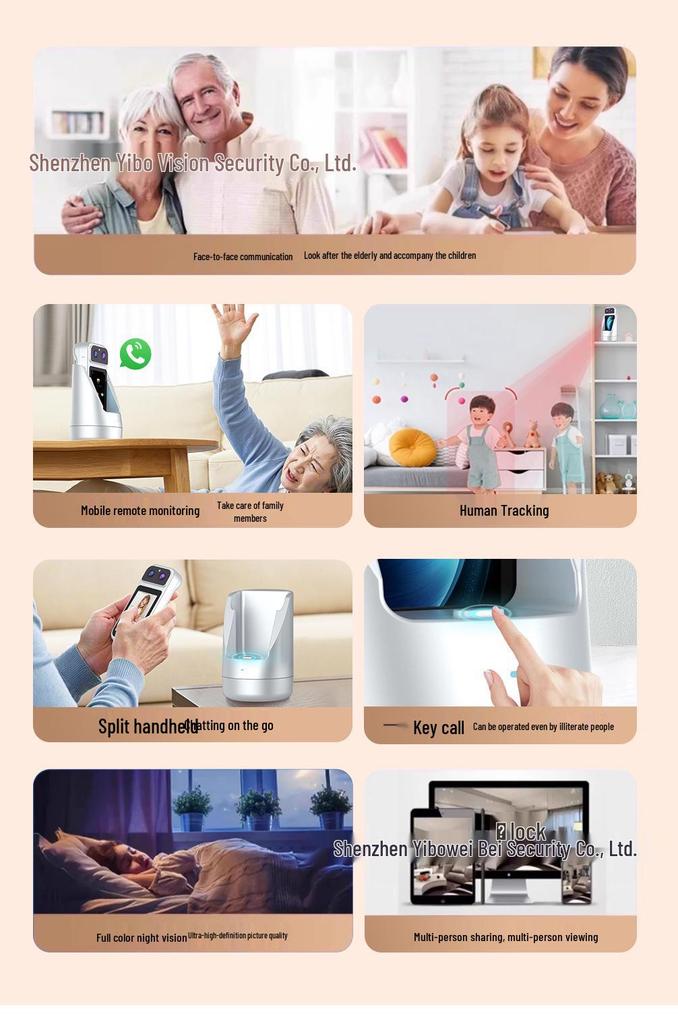 Hopeway Handheld Wifi Video Monitor with Two-Way Calls for Children & Elderly Care