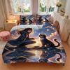 3pcs Anime Cartoon Design Bedding Set - Includes One Quilt Cover and Two Pillowcases (No Core) - Perfect for Bedroom and Guest Room Decorati