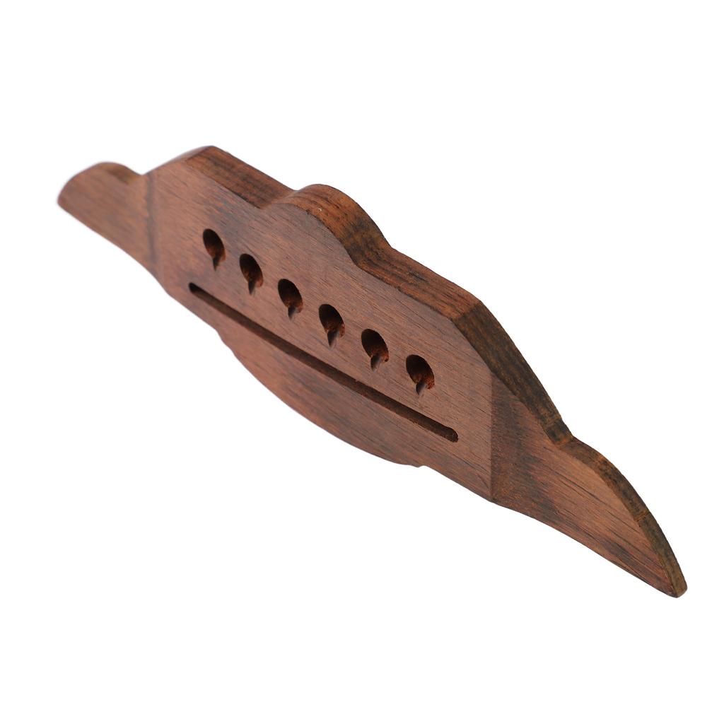 Wooden Guitar Bridge Swallow Shape Rosewood Delicate Acoustic Guitar Bridge Part Replacement