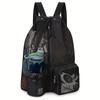 Swimming Bag Mesh Drawstring Backpack With Wet Bag Beach Backpack Gym Backpack