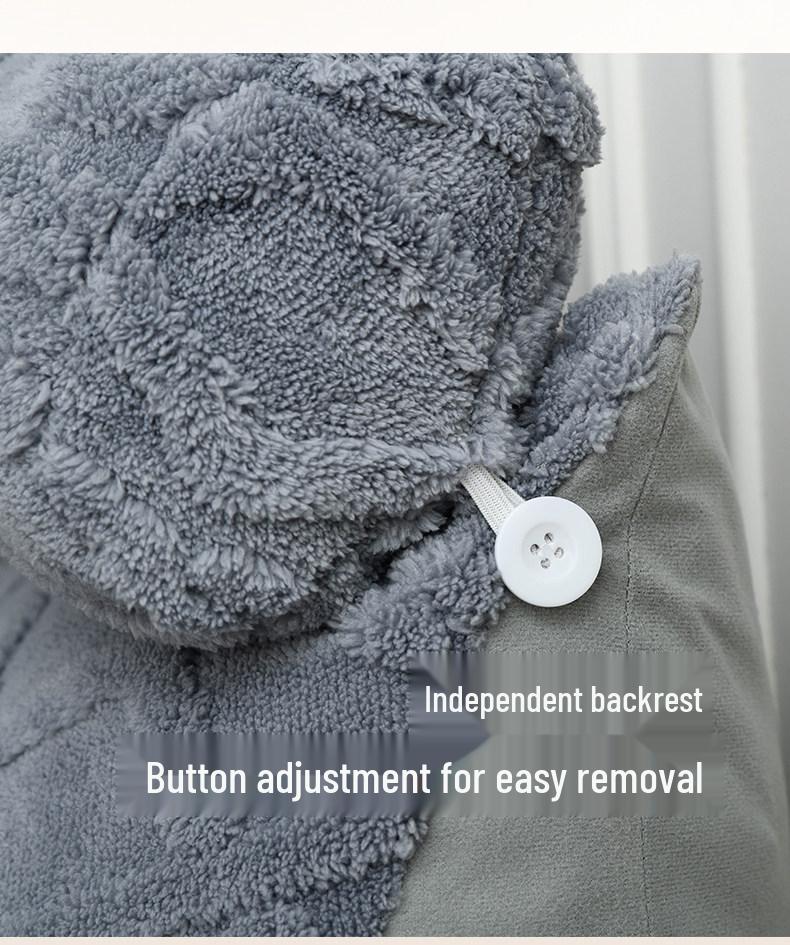 2025 New Large Backrest Cushion: Soft Bedside Pillow with Neck and Waist Support for Pregnant Women and Readers