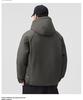 Mu Yuan Men's Deconstructed Hooded Windbreaker Down Jacket - Trendy American Brand Winter Outerwear with White Duck Down.