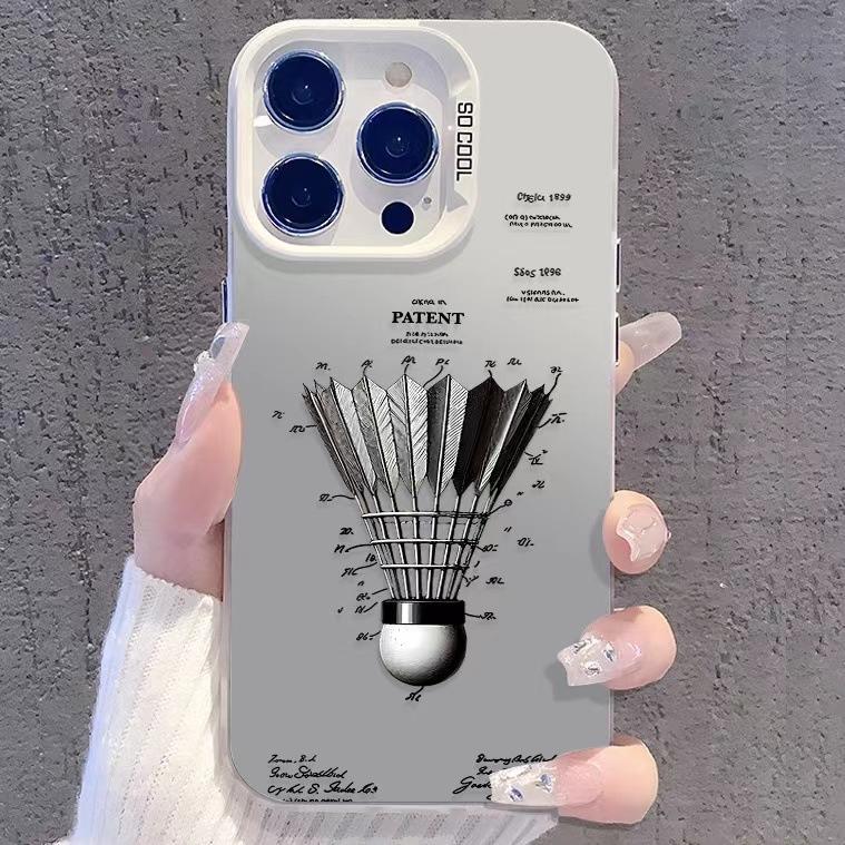Personalized Badminton Is Suitable for The 15pro Apple 16promax Phone Case 14plus/13 Niche 12pro