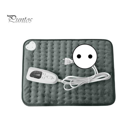 

Электрическая грелка с 6 настройками температуры 4 режима таймера Быстрый нагрев Защита от перегрева Автоматическое отключение Теплотерапевтическая подушка 40cm EU темно-серого