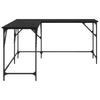 L shaped Corner Desk Black Oak Effect 149 x 149 x 75 cm