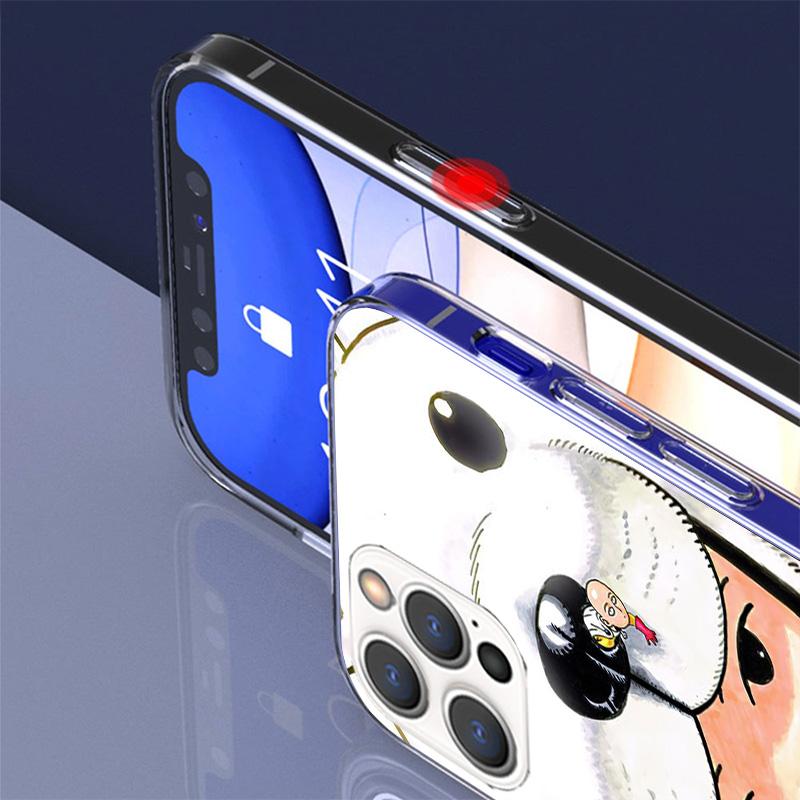 Anime One-Punch Man Phone Case For iPhone 17 Air 16 Pro Max 16E 15 + 14 Plus 11 12 13 Mini 7 8 SE Gift Print Cover Fundas 17 Air